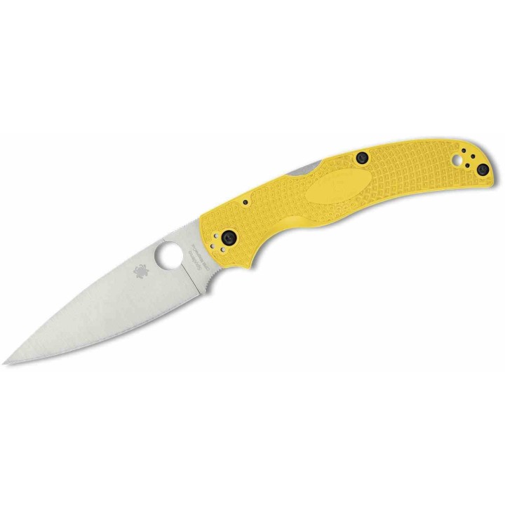 Couteau Spyderco Native Chief Salt Yellow Lame Acier CPM-MagnaCut Manche FRN  Lockback USA SC244PYL - Livraison Gratuite
