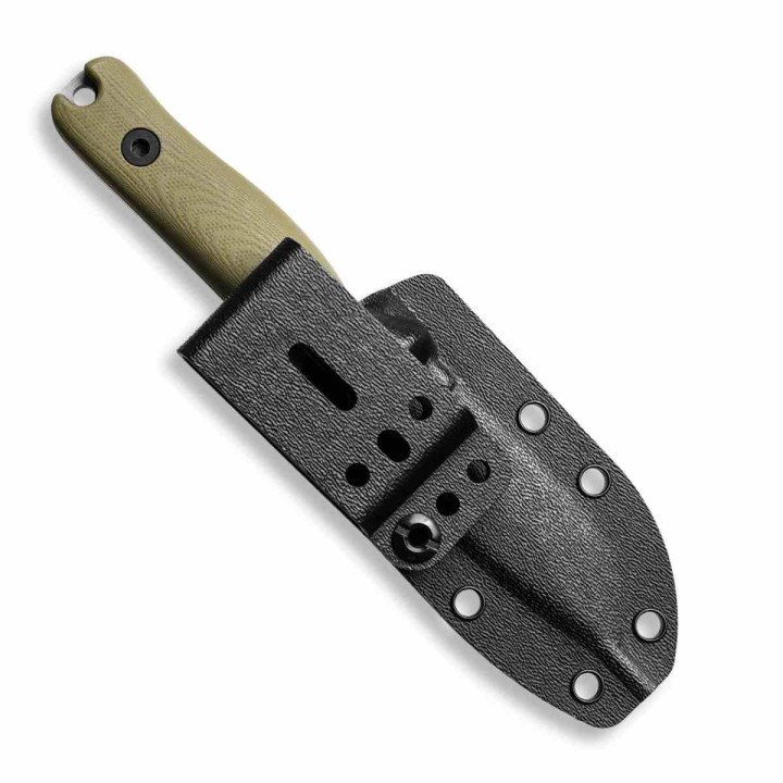 Couteau Reiff Knives F3 Daily Carry Lame Acier CPM 3V SW Manche OD Green G10 Etui Kydex USA REKF3D11ODBK - Livraison Gratuite