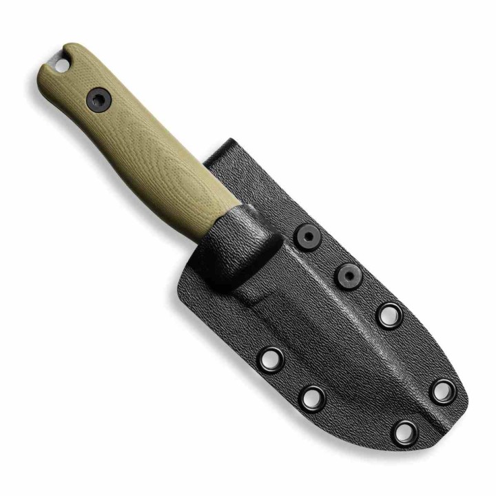 Couteau Reiff Knives F3 Daily Carry Lame Acier CPM 3V SW Manche OD Green G10 Etui Kydex USA REKF3D11ODBK - Livraison Gratuite