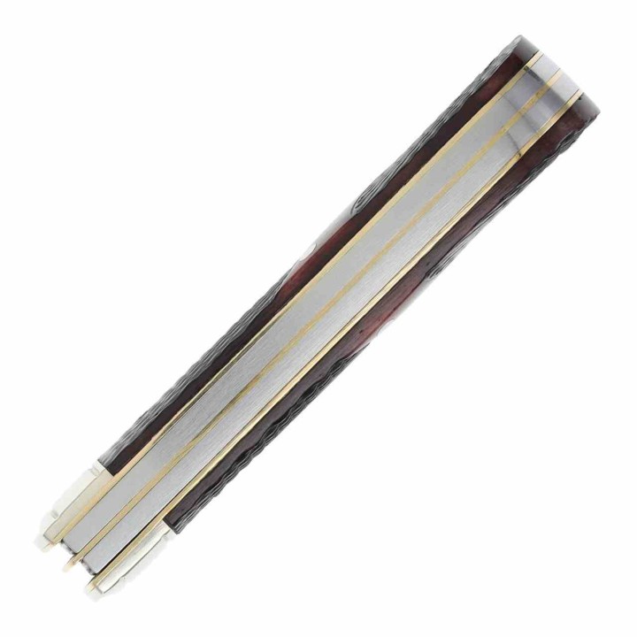 Couteau Marbles Trapper Brown Checker Manche Os 2 Lames Acier Inox Slip Joint Collector Box MR683 - Livraison Gratuite