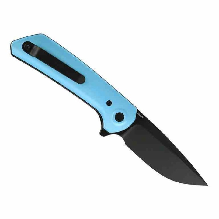 Couteau Reate Knives PL-XF  Blue Manche Alu Lame Nitro-V Black Pivot Lock Clip REAPLXFA9 - Livraison Gratuite