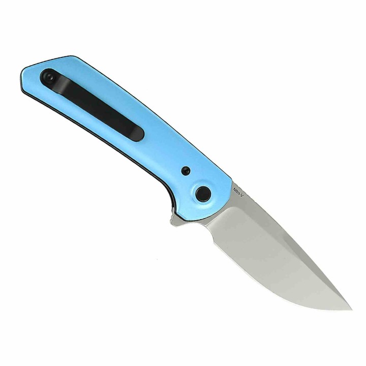 Couteau Reate Knives PL-XF Blue Manche Alu Lame Nitro-V SW Pivot Lock Clip REAPLXFA8 - Livraison Gratuite