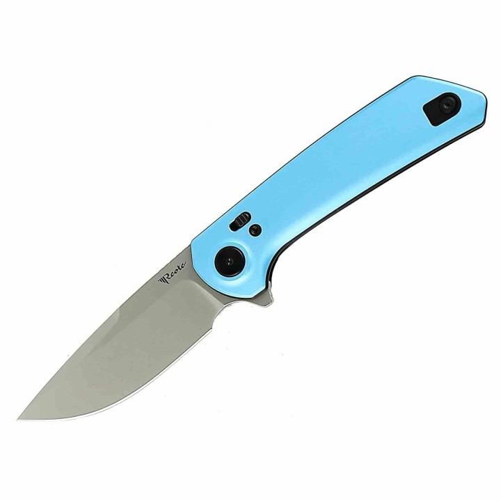 Couteau Reate Knives PL-XF Blue Manche Alu Lame Nitro-V SW Pivot Lock Clip REAPLXFA8 - Livraison Gratuite