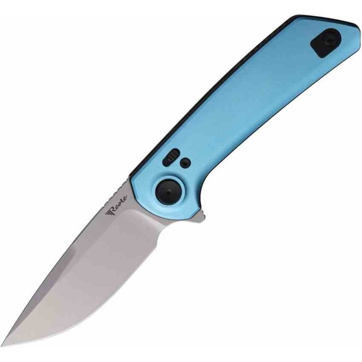Couteau Reate Knives PL-XF Blue Manche Alu Lame Nitro-V SW Pivot Lock Clip REAPLXFA8 - Livraison Gratuite