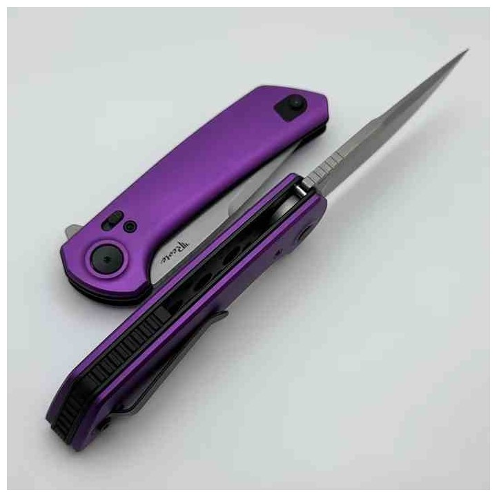 Couteau Reate Knives PL-XF Purple Manche Alu Lame Nitro-V SW Pivot Lock Clip REAPLXFA5 - Livraison Gratuite