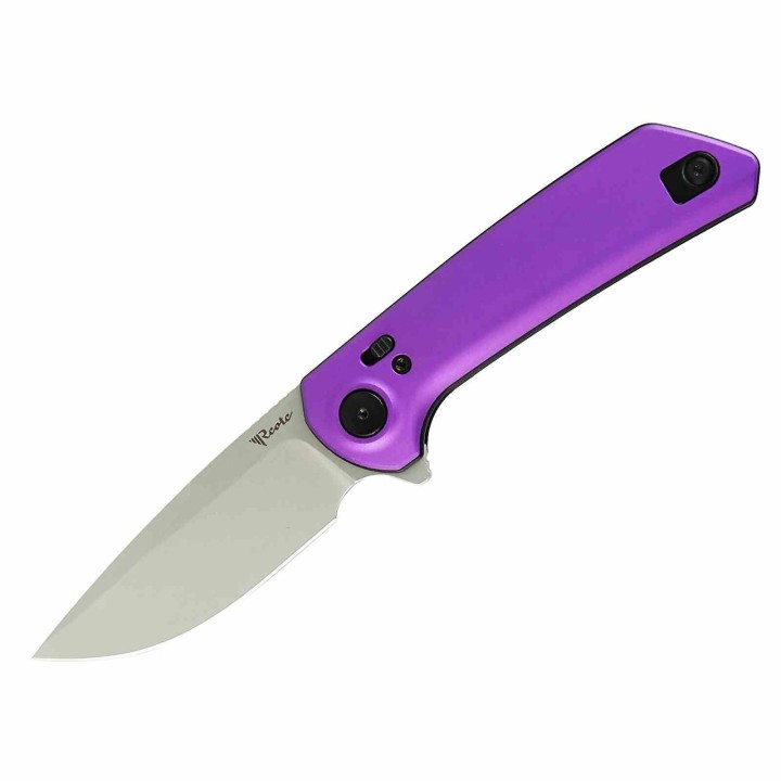 Couteau Reate Knives PL-XF Purple Manche Alu Lame Nitro-V SW Pivot Lock Clip REAPLXFA5 - Livraison Gratuite