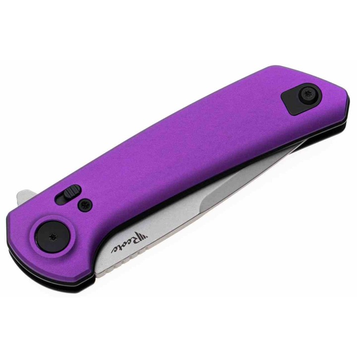 Couteau Reate Knives PL-XF Purple Manche Alu Lame Nitro-V SW Pivot Lock Clip REAPLXFA5 - Livraison Gratuite