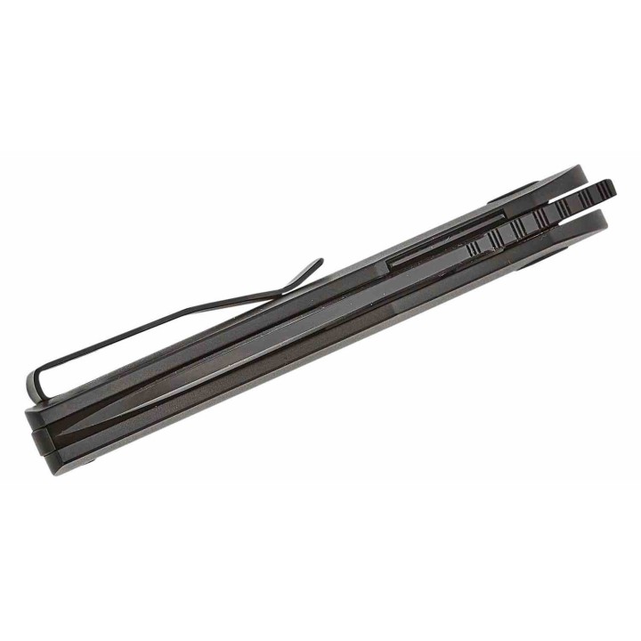 Couteau Petrified Fish El Camino Black Manche Aluminium Lame Acier N690 BLK IKBS Liner Lock Clip PFKE16DADW - Livraison Gratuite