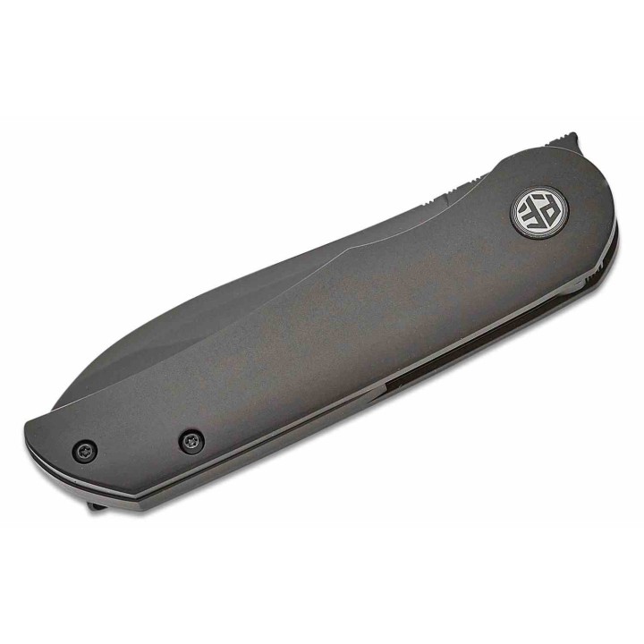 Couteau Petrified Fish El Camino Black Manche Aluminium Lame Acier N690 BLK IKBS Liner Lock Clip PFKE16DADW - Livraison Gratuite