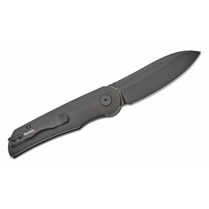 Couteau Petrified Fish El Camino Black Manche Aluminium Lame Acier N690 BLK IKBS Liner Lock Clip PFKE16DADW - Livraison Gratuite