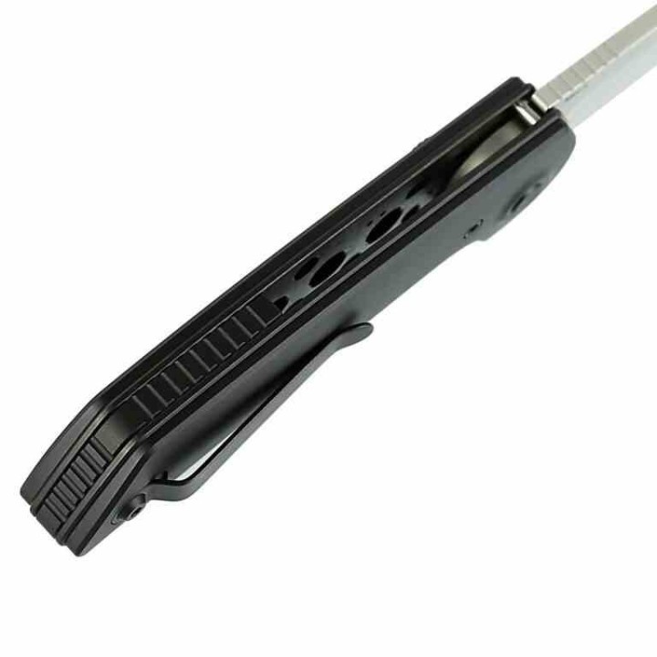 Couteau Reate Knives PL-XF Black Manche Alu Lame Nitro-V SW Pivot Lock Clip REAPLXFA2 - Livraison Gratuite