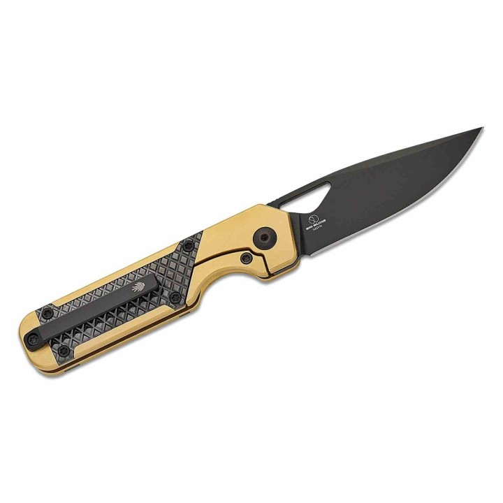 Couteau Kizer Cutlery Mini Militaw Manche Titanium/Zalium Lame Acier S45VN Frame Lock Clip KI3634SA3 - Livraison Gratuite