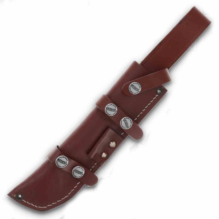 Couteau de Chasse Marbles STacked Manche & Etui Cuir Lame Acier Inox MR488 - Livraison Gratuite
