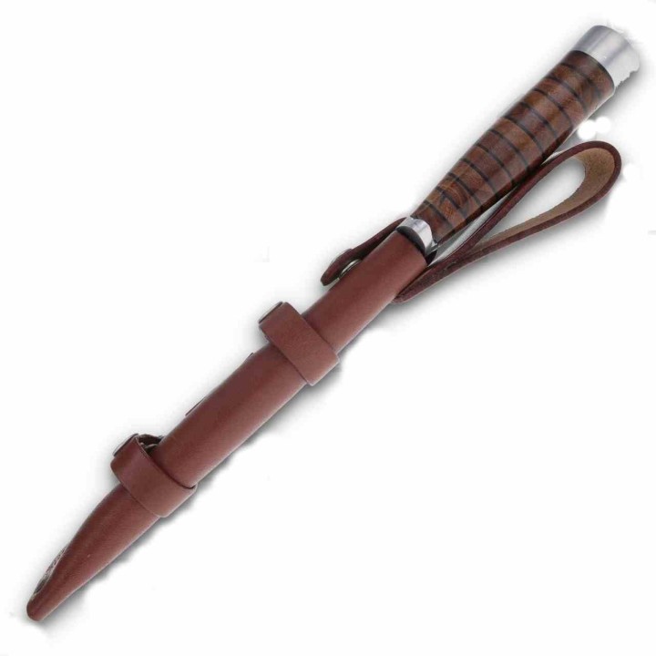 Couteau de Chasse Marbles STacked Manche & Etui Cuir Lame Acier Inox MR488 - Livraison Gratuite