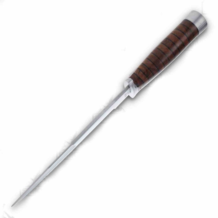Couteau de Chasse Marbles STacked Manche & Etui Cuir Lame Acier Inox MR488 - Livraison Gratuite