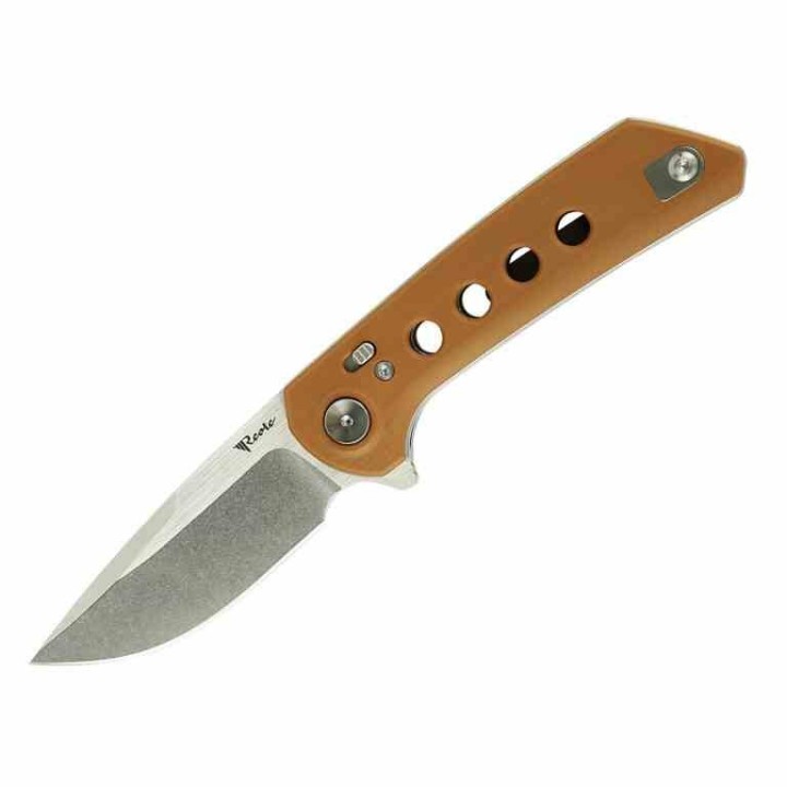 Couteau Reate Knives PL-XF Pivot Lock Tan Manche G10 Lame Acier Nitro-V SW Clip REAPLXF9 - Livraison Gratuite