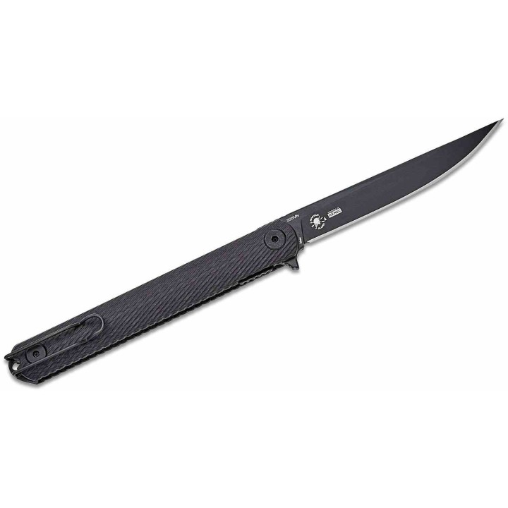 Couteau Spartan Blades Nemec Manche Fibre Carbone Lame Acier CPM-S35VN Liner Lock Clip SBSFBL12CF - Livraison Gratuite