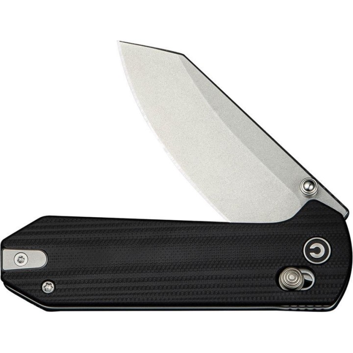Couteau Civivi Yonder Black Manche G10 Lame Acier 14C28N IKBS Crossbar Lock Clip CIVC230731 - Livraison Gratuite