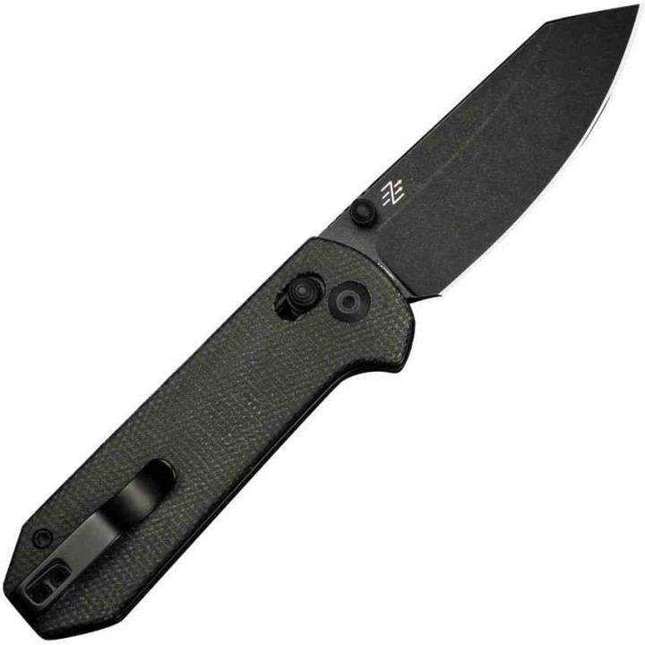 Couteau Civivi Yonder Dark Green Manche Micarta Lame Acier 14C28N IKBS Crossbar Lock Clip CIVC23073B1 - Livraison Gratuite