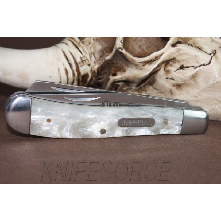 Couteau Canif Schrade Imperial Cracked Ice Trapper Pocket Knife IMP13L Couteau 2 lames 