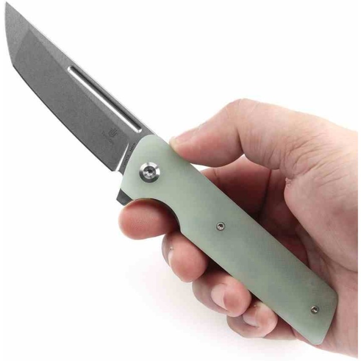 Couteau Tenable Anomaly Jade Manche G10 Lame Tanto Acier Nitro-V SW IKBS Linerlock Clip T2038T4 - Livraison Gratuite