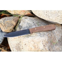 Couteau Bushcraft Condor Kephart Survival Carbone 1075 Manche Bois Etui Cuir Made El Salvador CTK24745HC - Livraison Gratuite