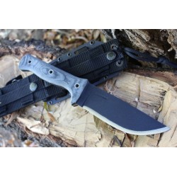 Couteau Bushcraft Condor Crotalus Carbone 1075 Manche Micarta Etui Kydex El Salvador CTK25755HC - Livraison Gratuite