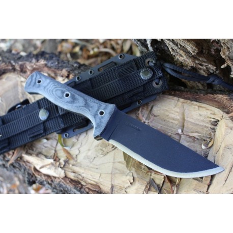 Couteau Bushcraft Condor Crotalus Carbone 1075 Manche Micarta Etui Kydex El Salvador CTK25755HC - Livraison Gratuite