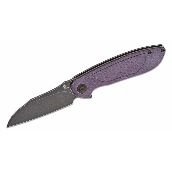 Couteau Tenable Prometheus Purple/Black Manche G10 Lame Acier 14C28N IKBS Liner Lock Clip T1040A4 - Livraison Gratuite