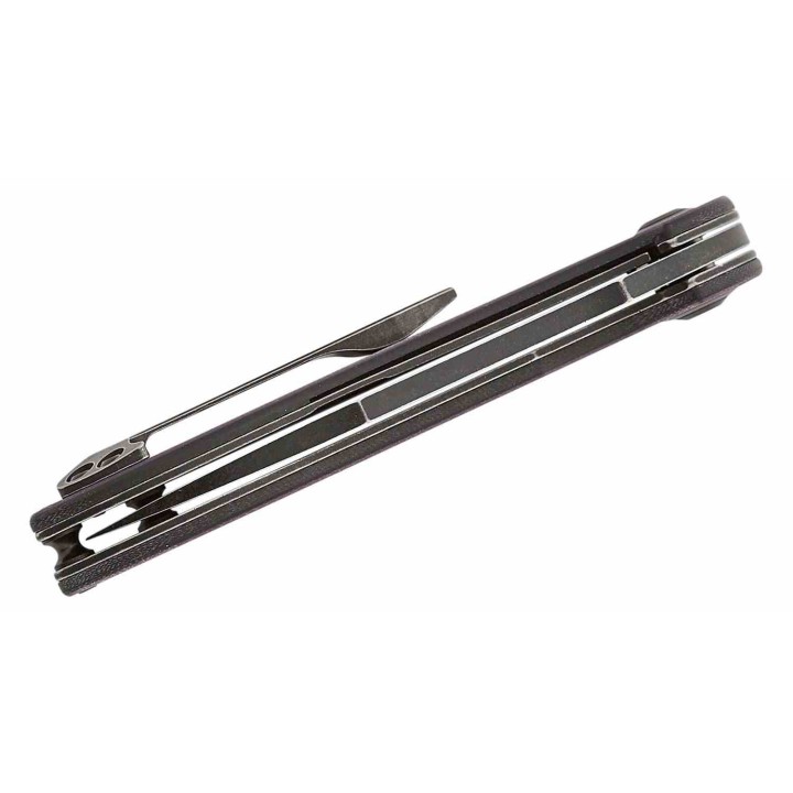 Couteau Tenable Prometheus Purple/Black Manche G10 Lame Acier 14C28N IKBS Liner Lock Clip T1040A4 - Livraison Gratuite