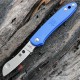 Couteau Spyderco Roadie Lame Acier N690Co Manche FRN Made Italy SC189PBL - Livraison Gratuite