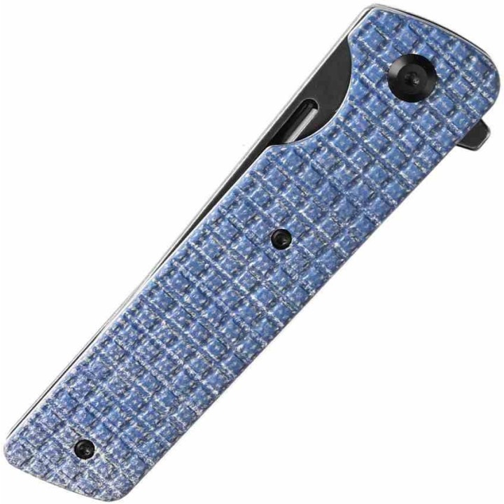 Couteau Tenable Anomaly Blue Frag Manche Micarta Lame Tanto Acier Nitro-V Blk IKBS Liner Lock Clip T2038T3 - Livraison Gratuite