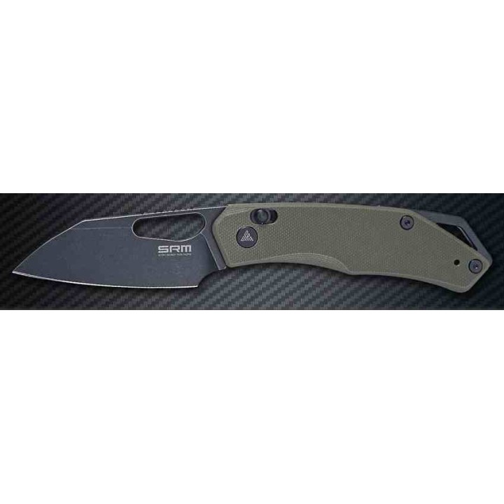 Couteau SRM CUB 261M Green Manche G10 Lame Acier 154CM Ambi-lock Clip SRM261MGP - Livraison Gratuite