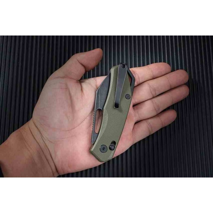 Couteau SRM CUB 261M Green Manche G10 Lame Acier 154CM Ambi-lock Clip SRM261MGP - Livraison Gratuite