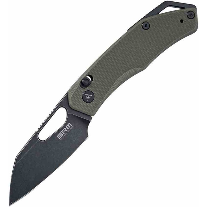 Couteau SRM CUB 261M Green Manche G10 Lame Acier 154CM Ambi-lock Clip SRM261MGP - Livraison Gratuite