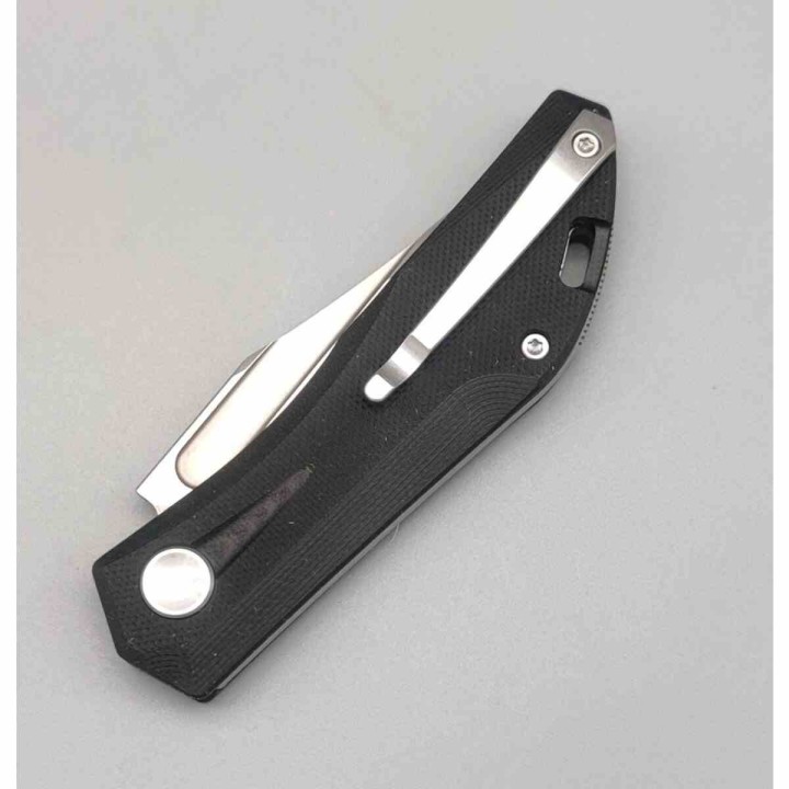 Couteau Real Steel Ventus Black Manche G10 Lame Acier D2 Satin Slip Joint Clip RS7051SB - Livraison Gratuite