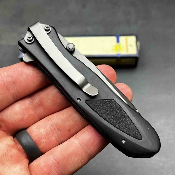 Couteau Winchester Tactical Border Guard Lame Acier 440 Serr Manche Alum Clip Linerlock WN1436 - Livraison Gratuite
