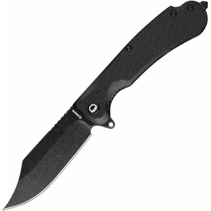 Couteau Daggerr Powie Black Lame Acier 8Cr14MoV Bowie Manche FRN Linerlock Clip DGRPWFBKBW - Livraison Gratuite