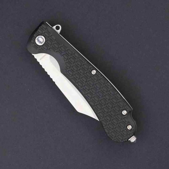 Couteau Daggerr Powie Black Lame Acier 8Cr14MoV Bowie Manche FRN Linerlock Clip DGRPWFBKSW - Livraison Gratuite