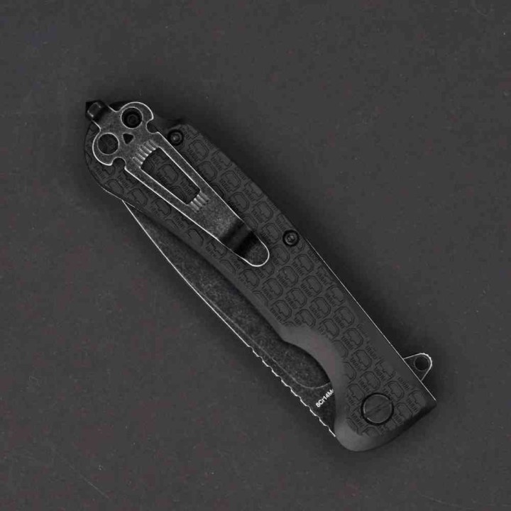 Couteau Daggerr Wocket Black Manche FRN Lame Acier 8Cr14MoV Black Linerlock Clip DGRWKFBKBW - Livraison Gratuite