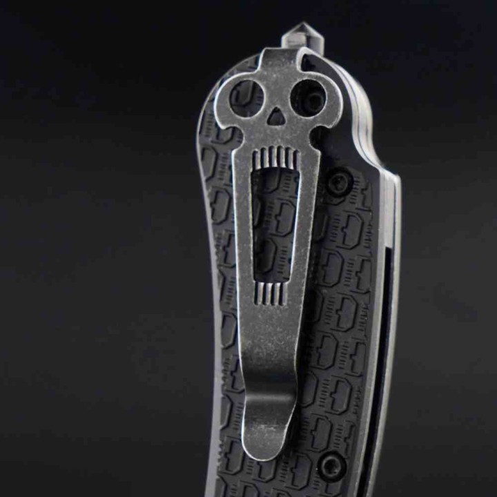 Couteau Daggerr Wocket Black Manche FRN Lame Acier 8Cr14MoV Black Linerlock Clip DGRWKFBKBW - Livraison Gratuite