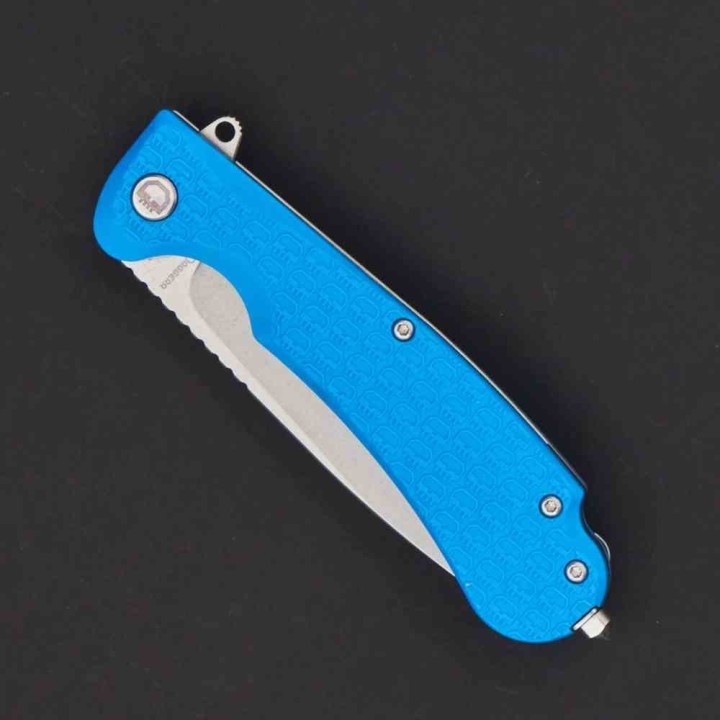 Couteau Daggerr Wocket Blue Manche FRN Lame Acier 8Cr14MoV Linerlock Clip DGRWKFBLSW - Livraison Gratuite