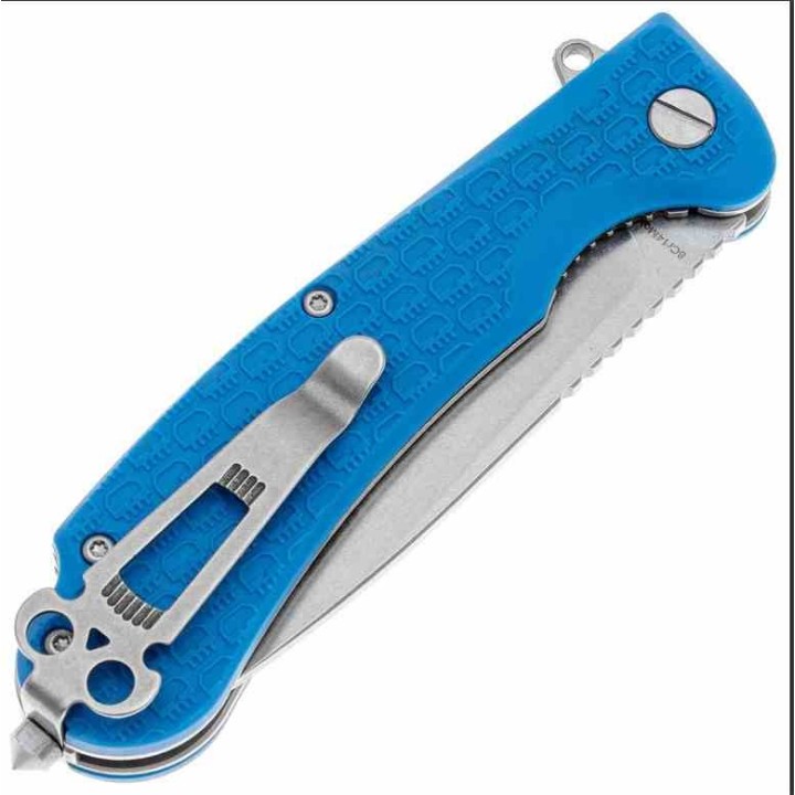 Couteau Daggerr Wocket Blue Manche FRN Lame Acier 8Cr14MoV Linerlock Clip DGRWKFBLSW - Livraison Gratuite