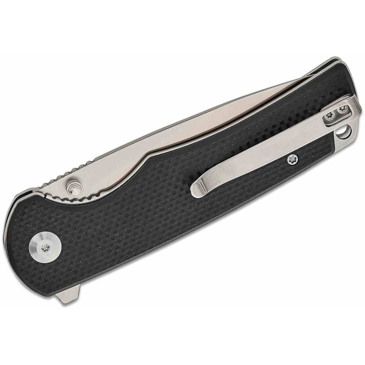 Couteau Sencut Praktisk Black Manche G10 Lame Acier 9Cr18MoV IKBS Linerlock Clip S240191 - Livraison Gratuite