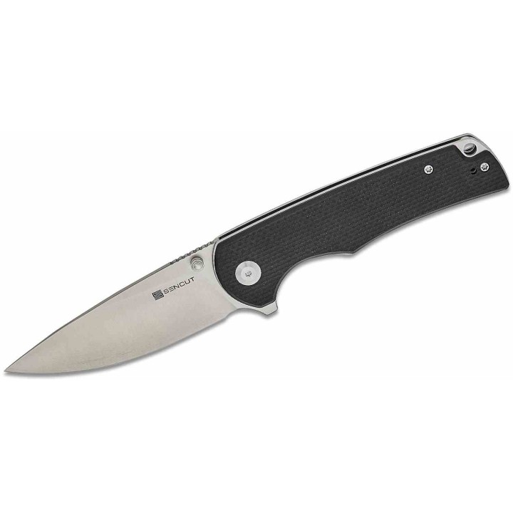 Couteau Sencut Praktisk Black Manche G10 Lame Acier 9Cr18MoV IKBS Linerlock Clip S240191 - Livraison Gratuite