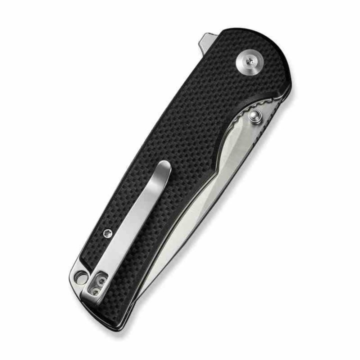 Couteau Sencut Praktisk Black Manche G10 Lame Acier 9Cr18MoV IKBS Linerlock Clip S240191 - Livraison Gratuite