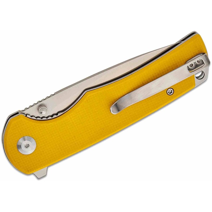 Couteau Sencut Praktisk Yellow Manche G10 Lame Acier 9Cr18MoV IKBS Linerlock Clip S240192 - Livraison Gratuite