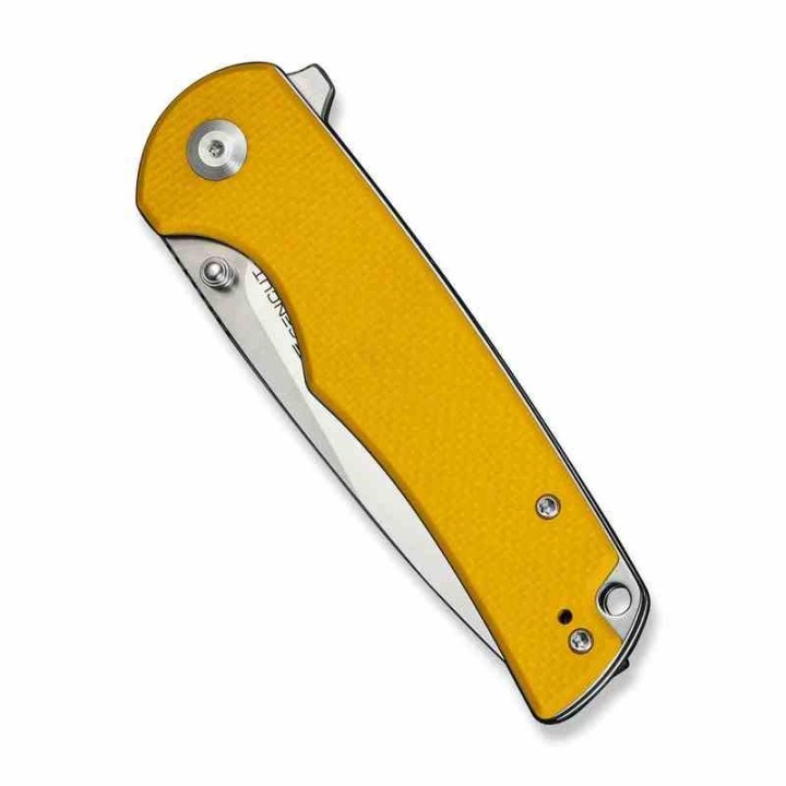 Couteau Sencut Praktisk Yellow Manche G10 Lame Acier 9Cr18MoV IKBS Linerlock Clip S240192 - Livraison Gratuite
