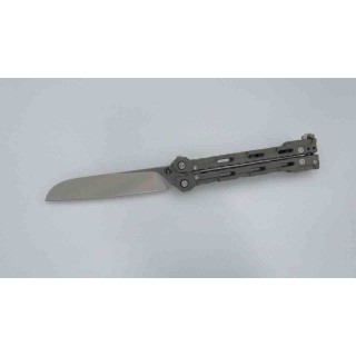 Couteau Papillon Mantis Bali Song Dexter Warn Lame Acier 154CM Manche Titane Made USA MAN8055 - Livraison Gratuite