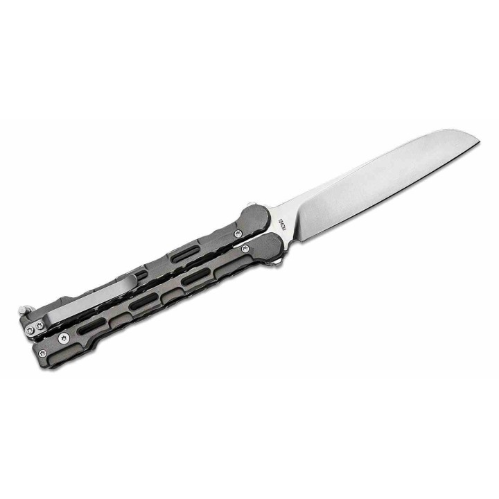 Couteau Papillon Mantis Bali Song Dexter Warn Lame Acier 154CM Manche Titane Made USA MAN8055 - Livraison Gratuite